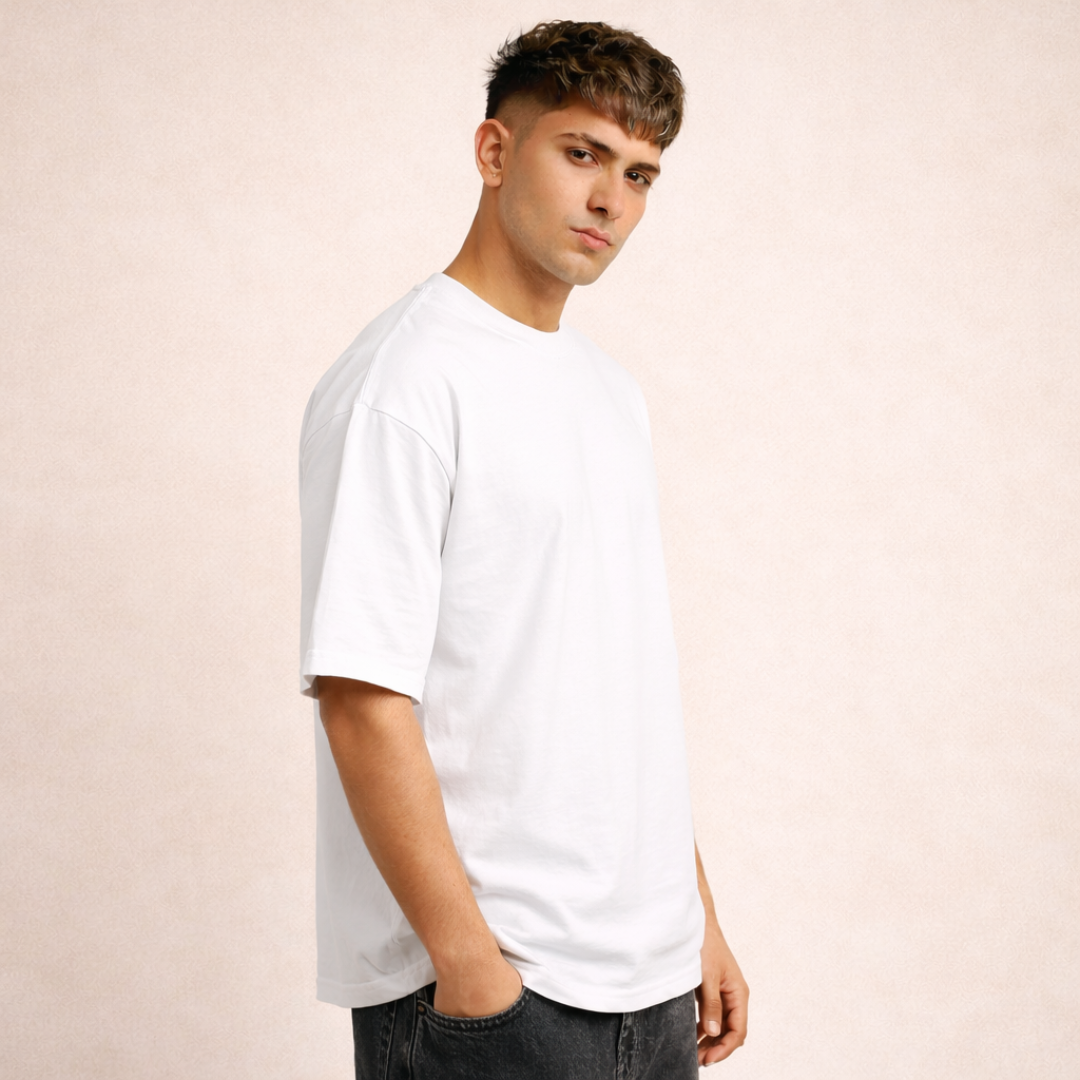 The Solid Lounger - Oversized Tee | Unisex Fit | Solid Colours
