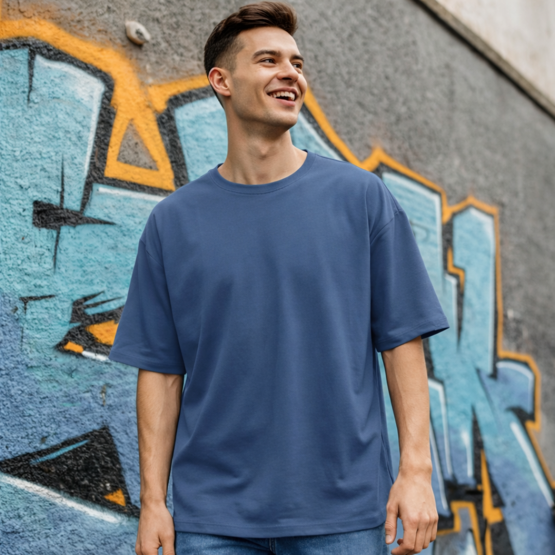 The Solid Lounger - Oversized Tee | Unisex Fit | Solid Colours