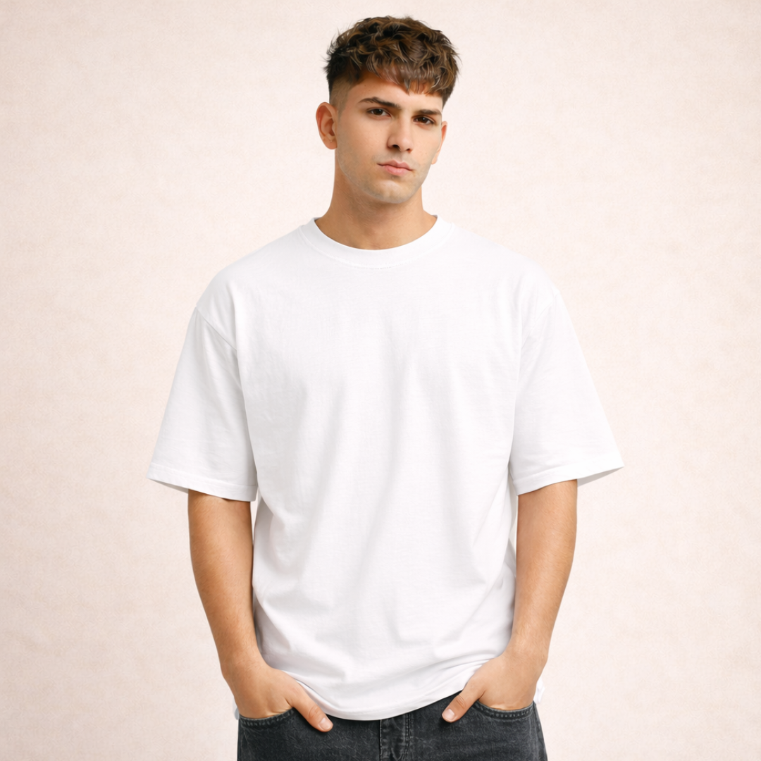 The Solid Lounger - Oversized Tee | Unisex Fit | Solid Colours