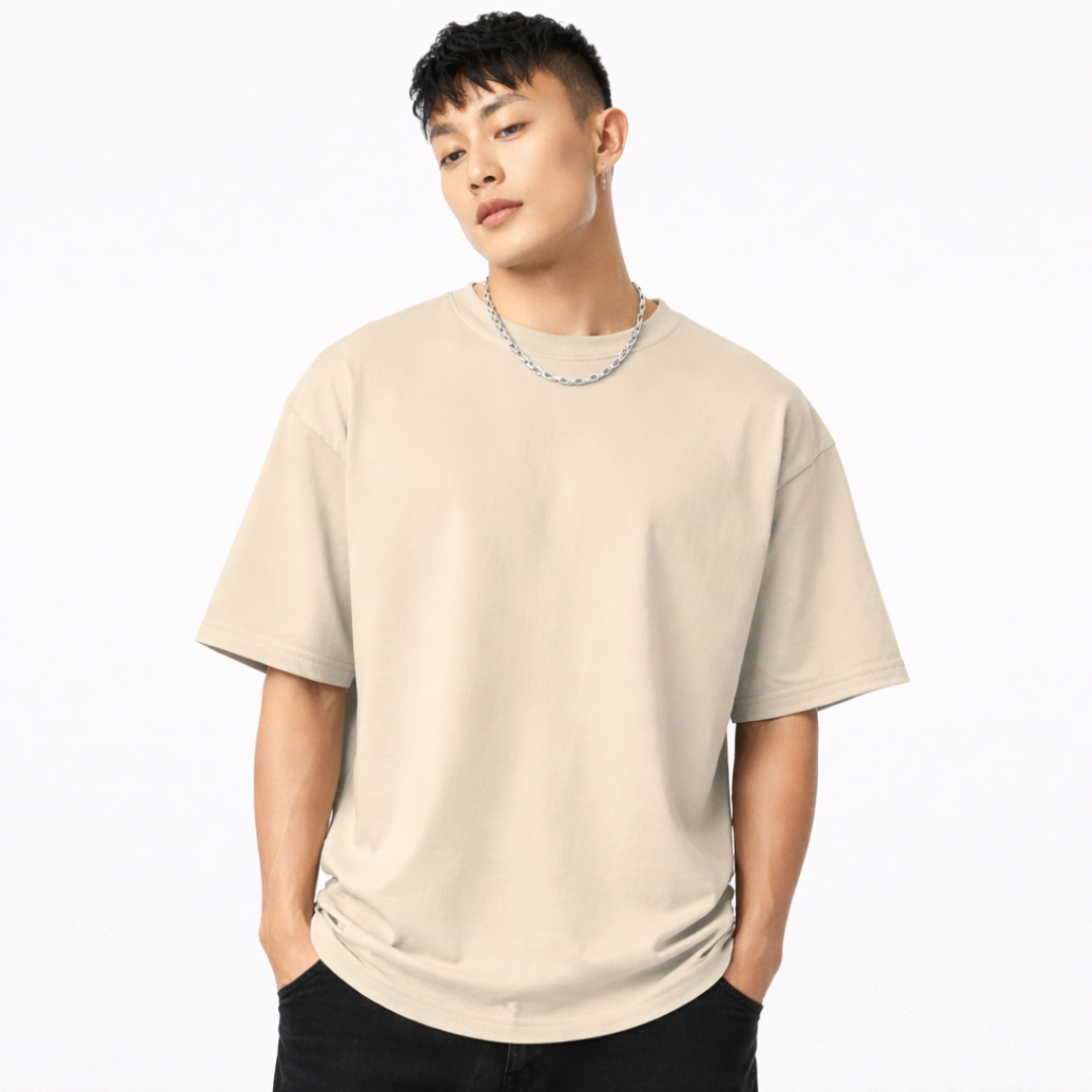 The Solid Lounger - Oversized Tee | Unisex Fit | Solid Colours