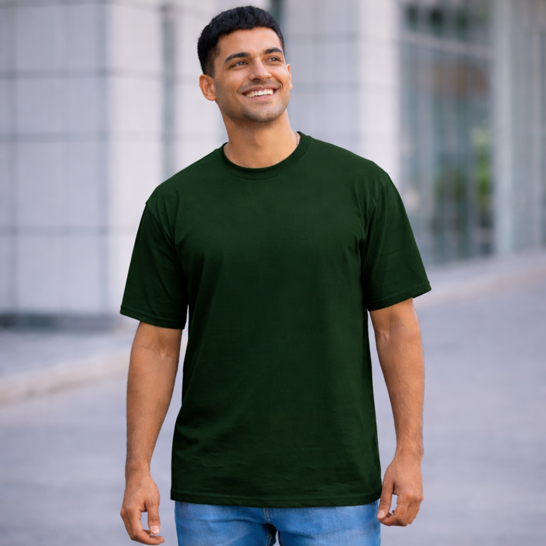 The Solid Lounger - Oversized Tee | Unisex Fit | Solid Colours