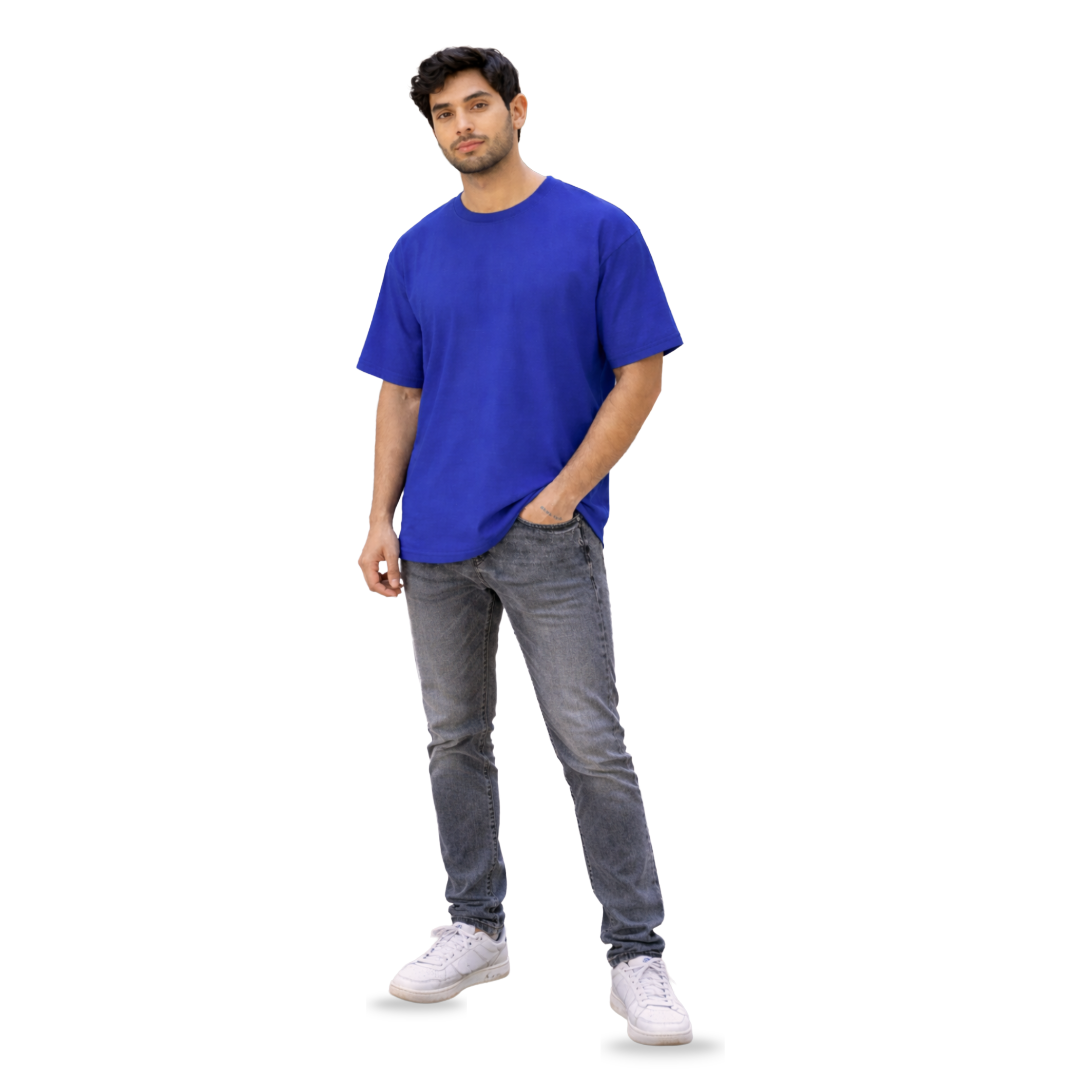 The Solid Lounger - Oversized Tee | Unisex Fit | Solid Colours