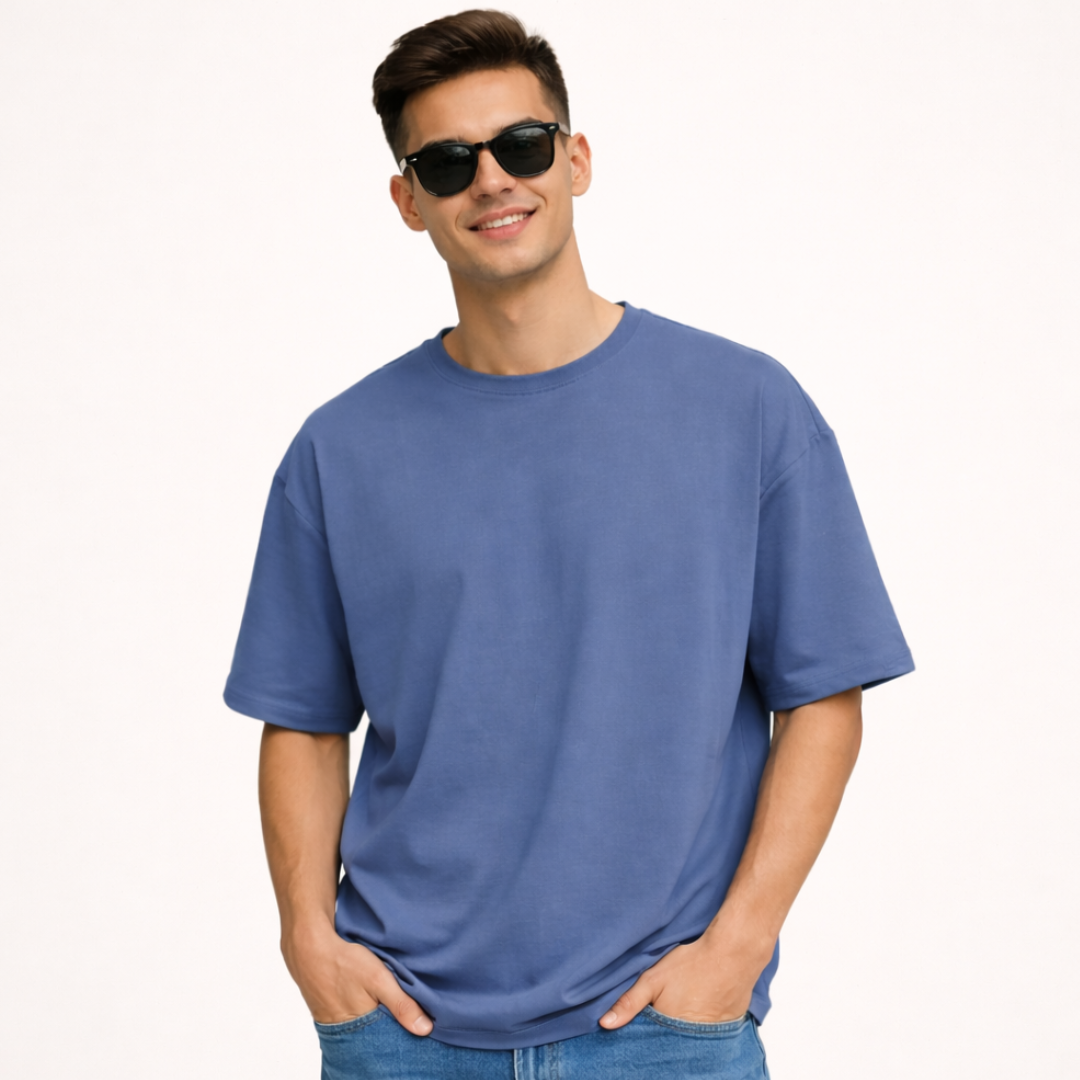 The Solid Lounger - Oversized Tee | Unisex Fit | Solid Colours