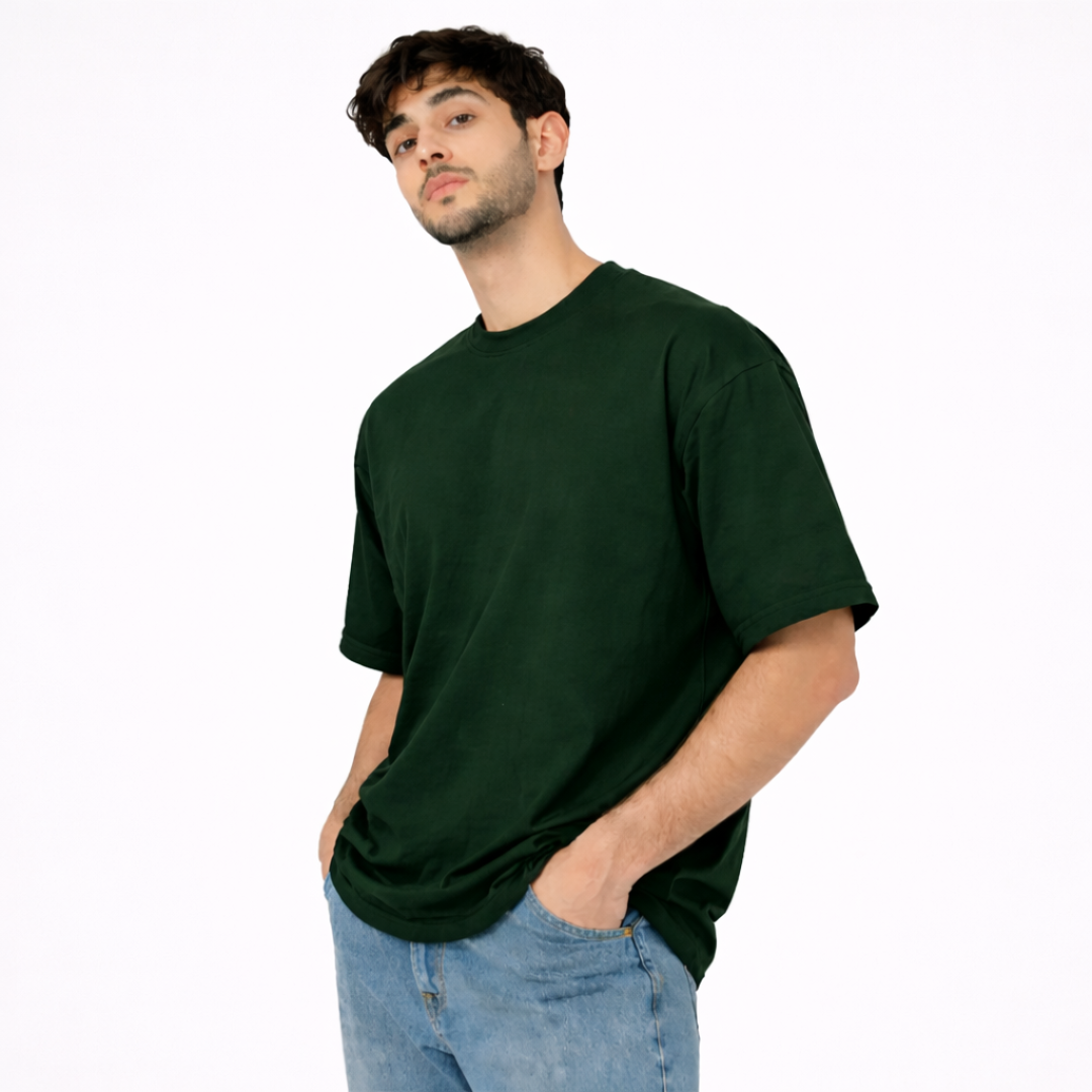 The Solid Lounger - Oversized Tee | Unisex Fit | Solid Colours