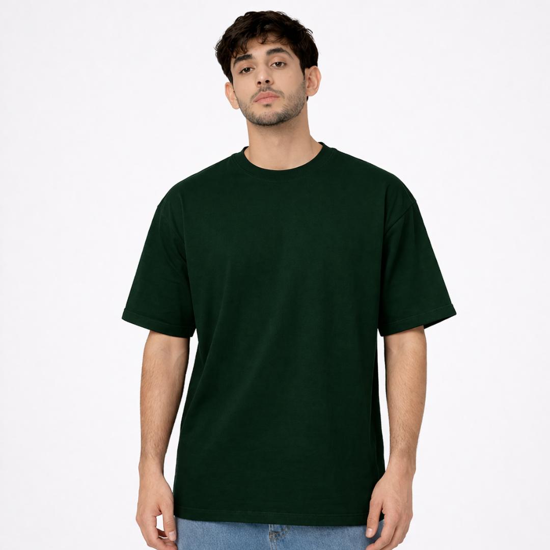The Solid Lounger - Oversized Tee | Unisex Fit | Solid Colours