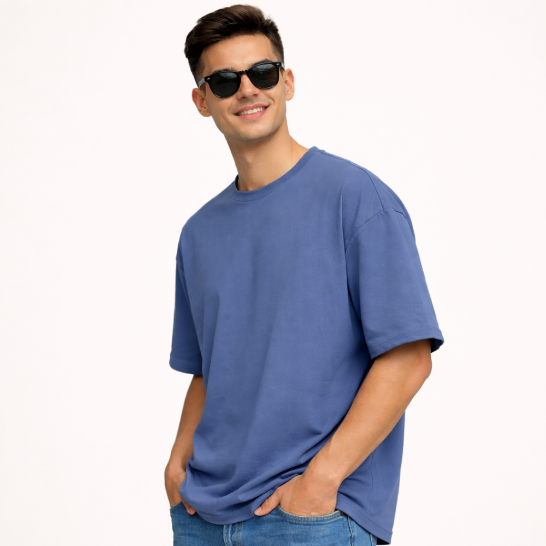 The Solid Lounger - Oversized Tee | Unisex Fit | Solid Colours