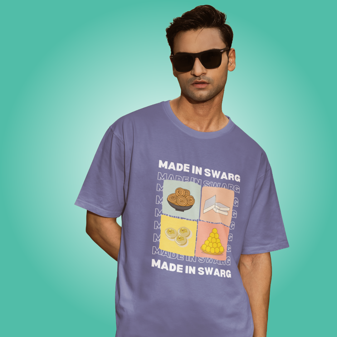 Made in Swarg - Oversized Tee | Unisex Fit