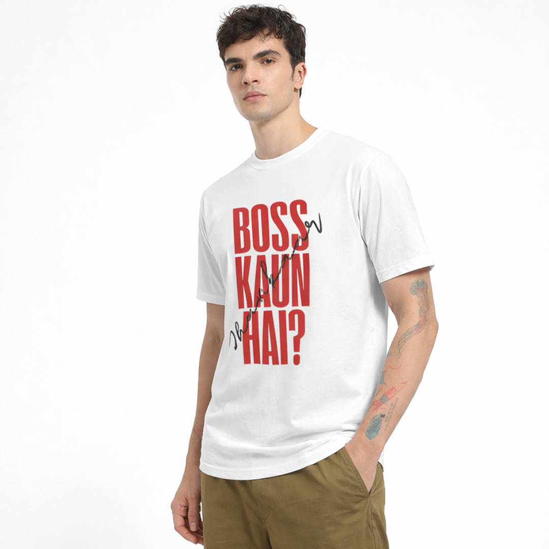 Boss Kaun Hai? - Oversized Tee | Unisex Fit
