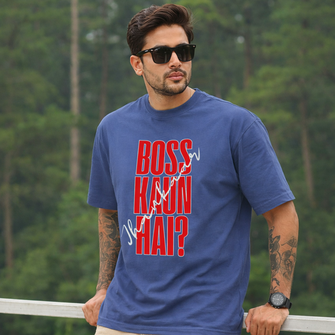 Boss Kaun Hai? - Oversized Tee | Unisex Fit