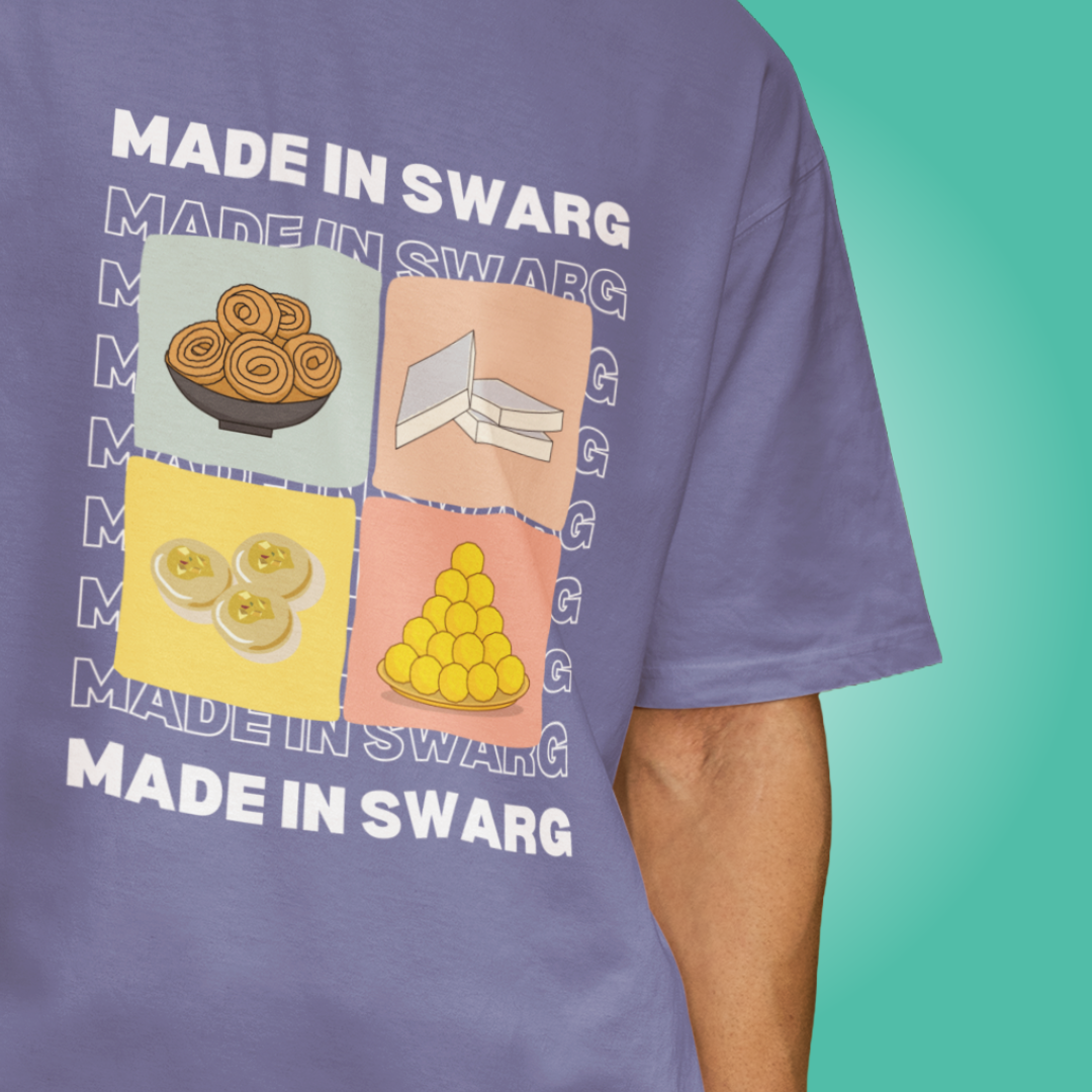 Made in Swarg - Oversized Tee | Unisex Fit