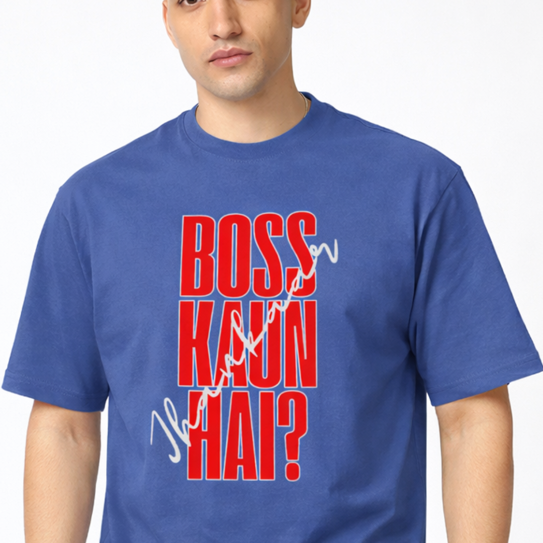 Boss Kaun Hai? - Oversized Tee | Unisex Fit