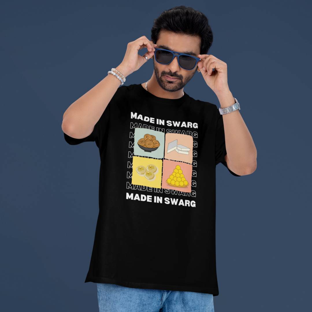 Made in Swarg - Oversized Tee | Unisex Fit