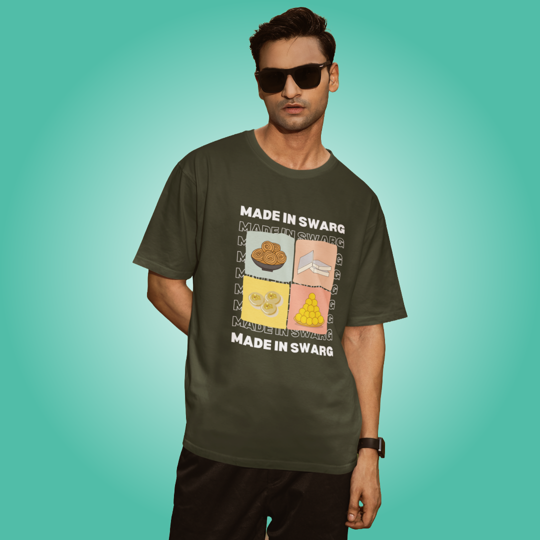 Made in Swarg - Oversized Tee | Unisex Fit