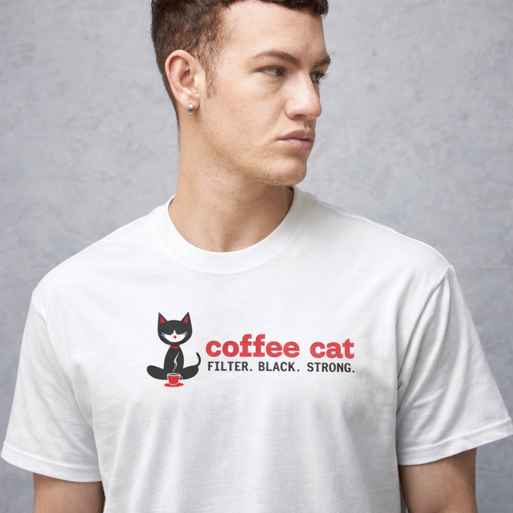 Coffee Cat - Oversized Tee | Unisex Fit