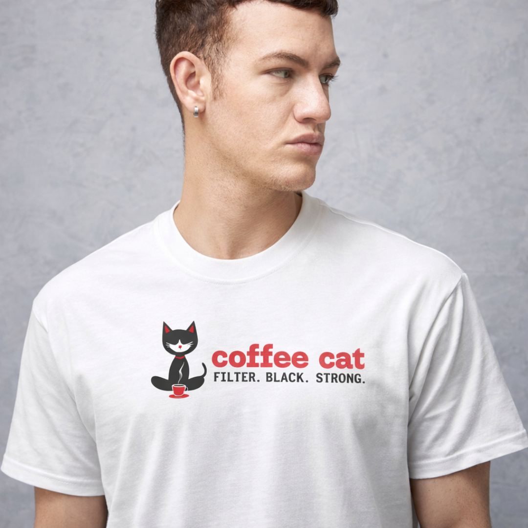 Coffee Cat - Oversized Tee | Unisex Fit