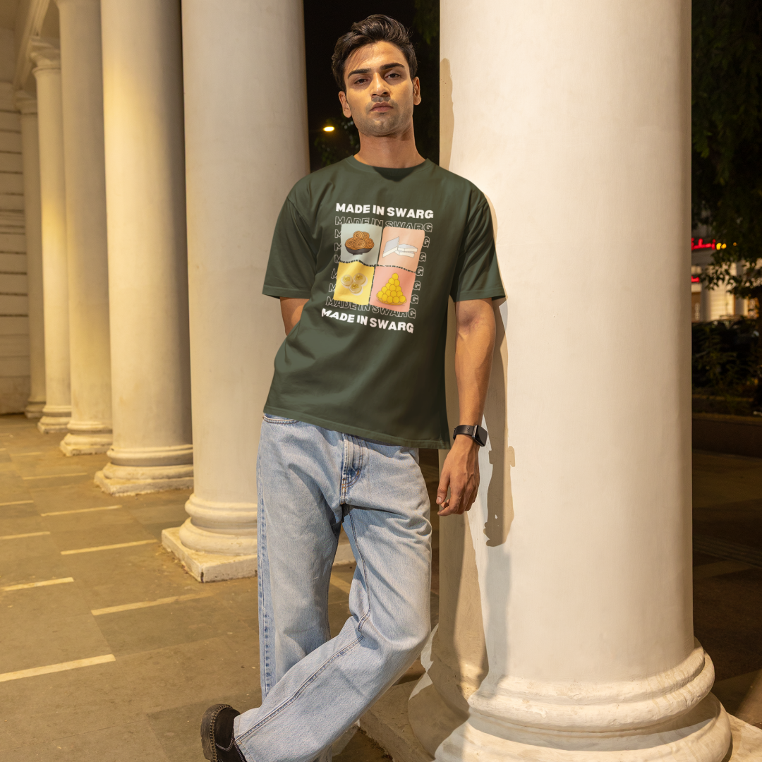 Made in Swarg - Oversized Tee | Unisex Fit