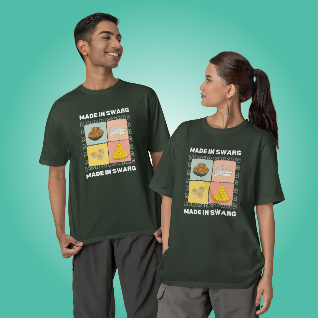 Made in Swarg - Oversized Tee | Unisex Fit