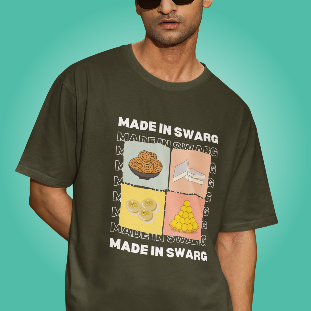 Made in Swarg - Oversized Tee | Unisex Fit