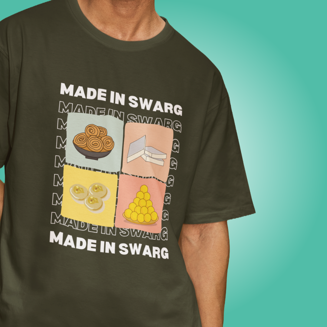 Made in Swarg - Oversized Tee | Unisex Fit