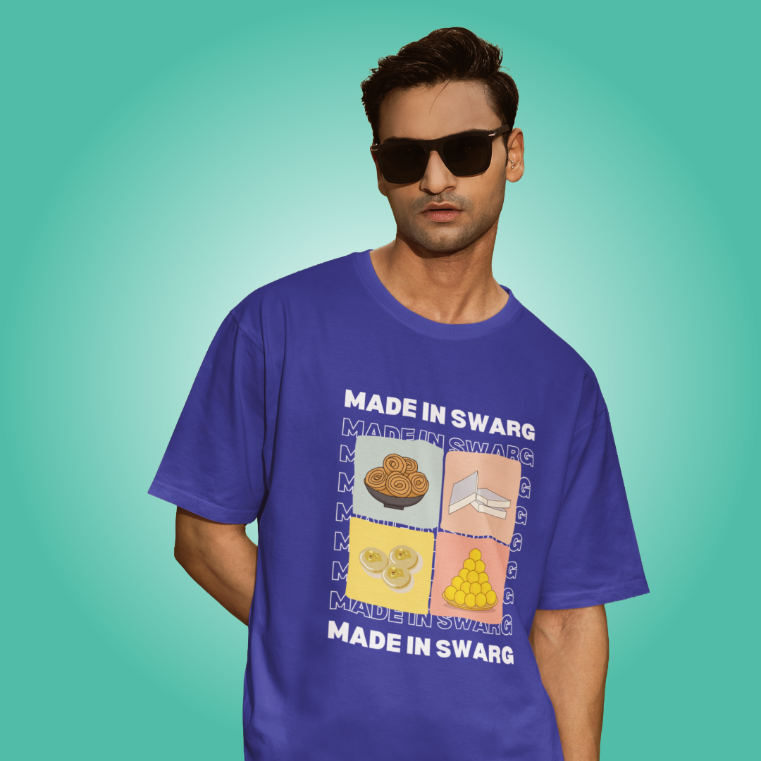 Made in Swarg - Oversized Tee | Unisex Fit