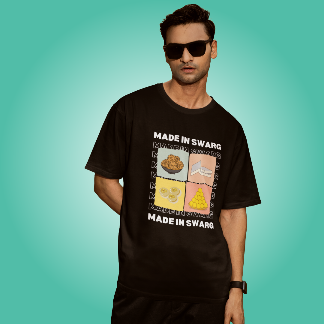 Made in Swarg - Oversized Tee | Unisex Fit