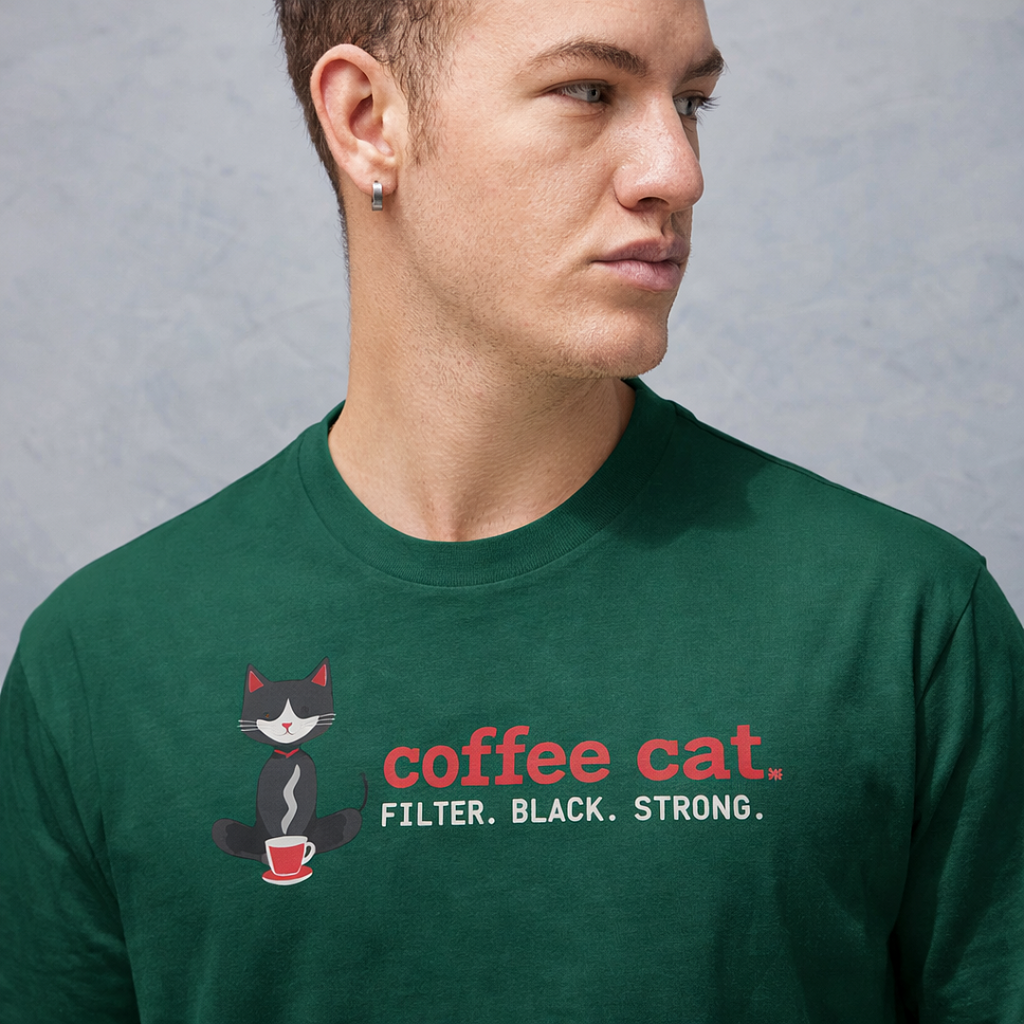 Coffee Cat - Oversized Tee | Unisex Fit