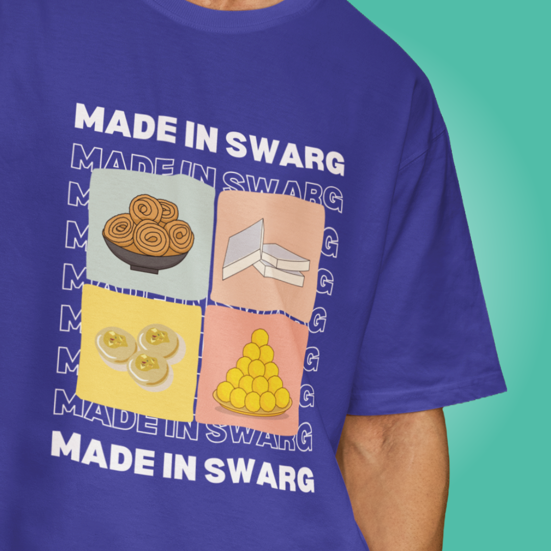 Made in Swarg - Oversized Tee | Unisex Fit