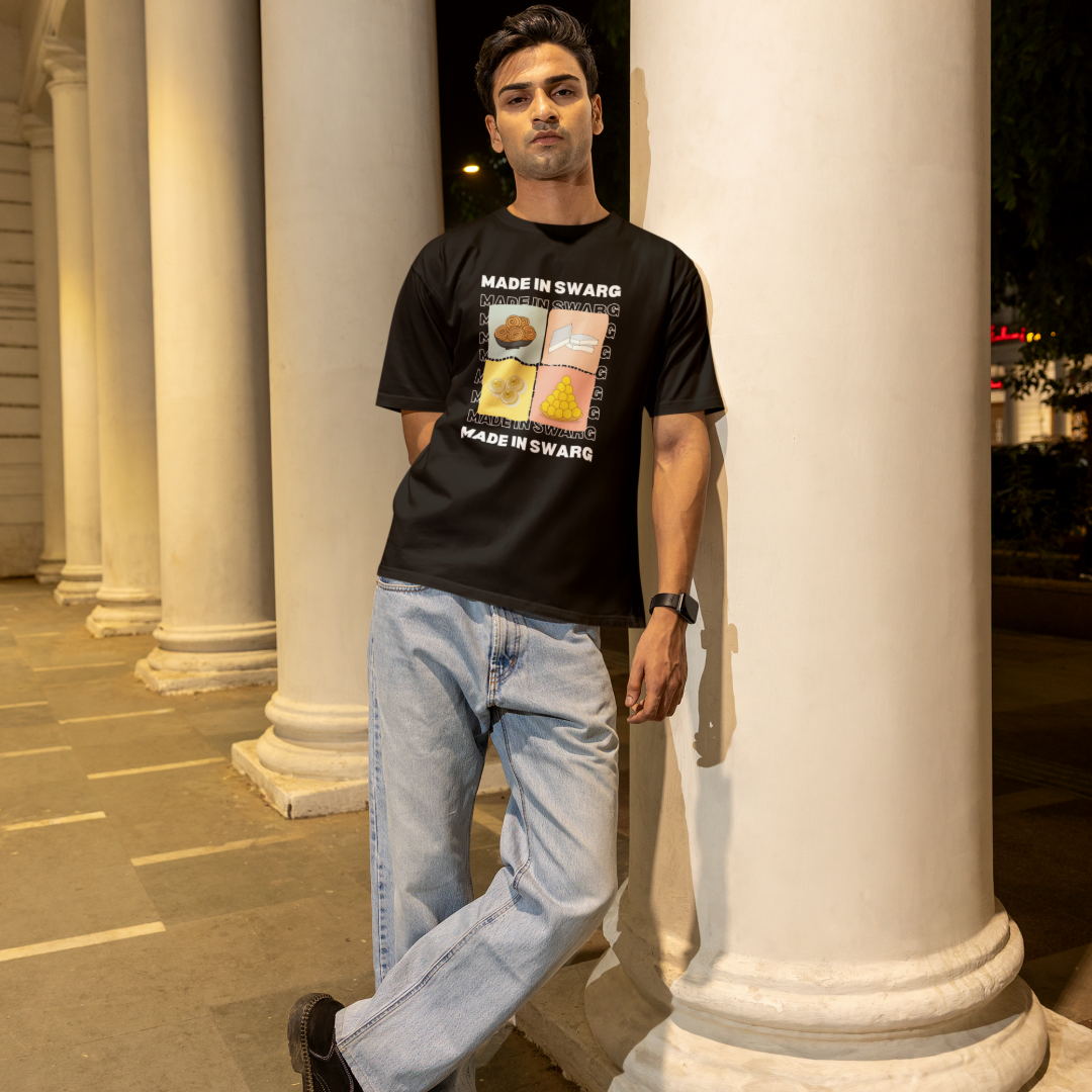 Made in Swarg - Oversized Tee | Unisex Fit