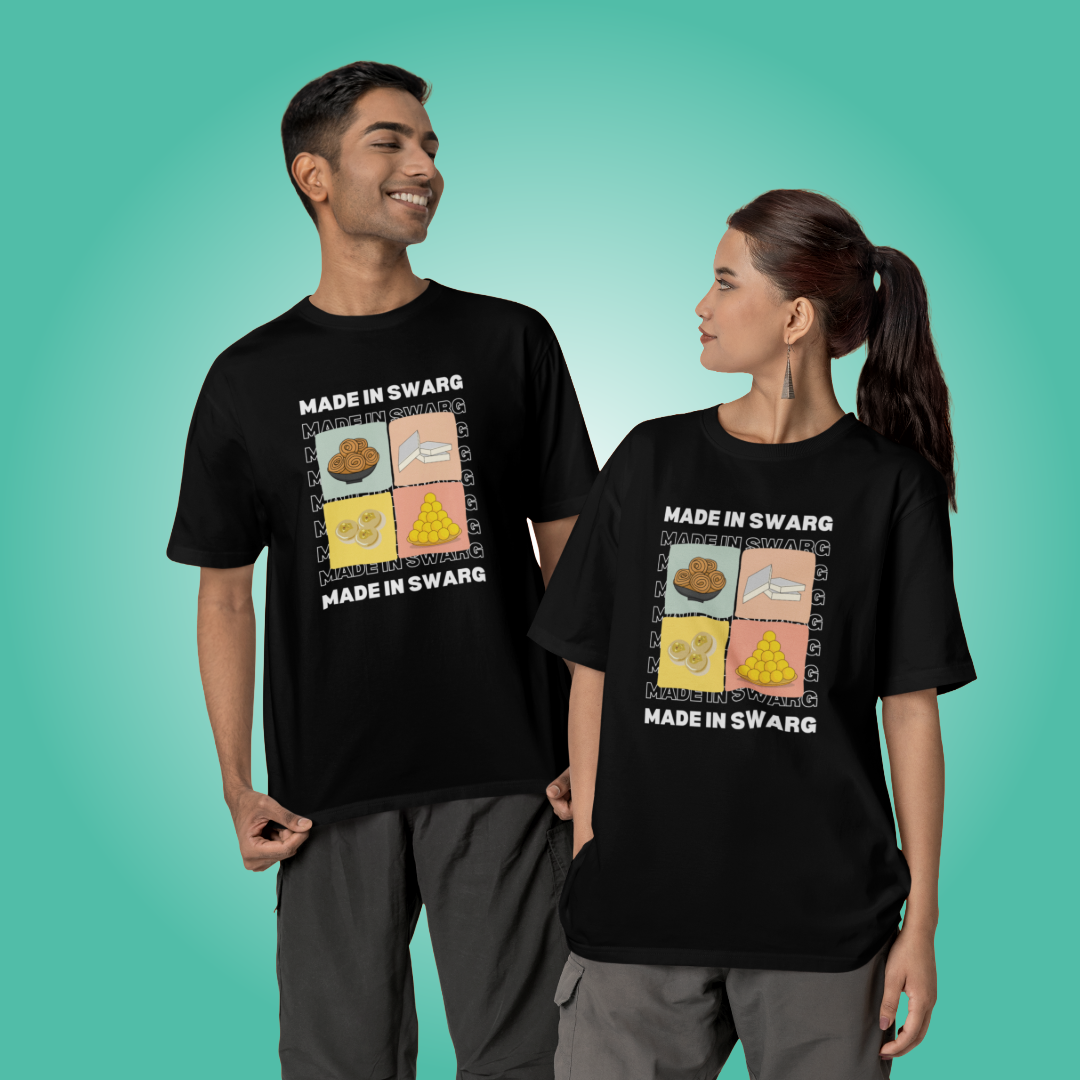 Made in Swarg - Oversized Tee | Unisex Fit