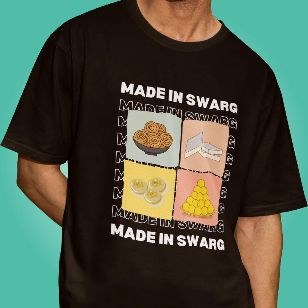 Made in Swarg - Oversized Tee | Unisex Fit