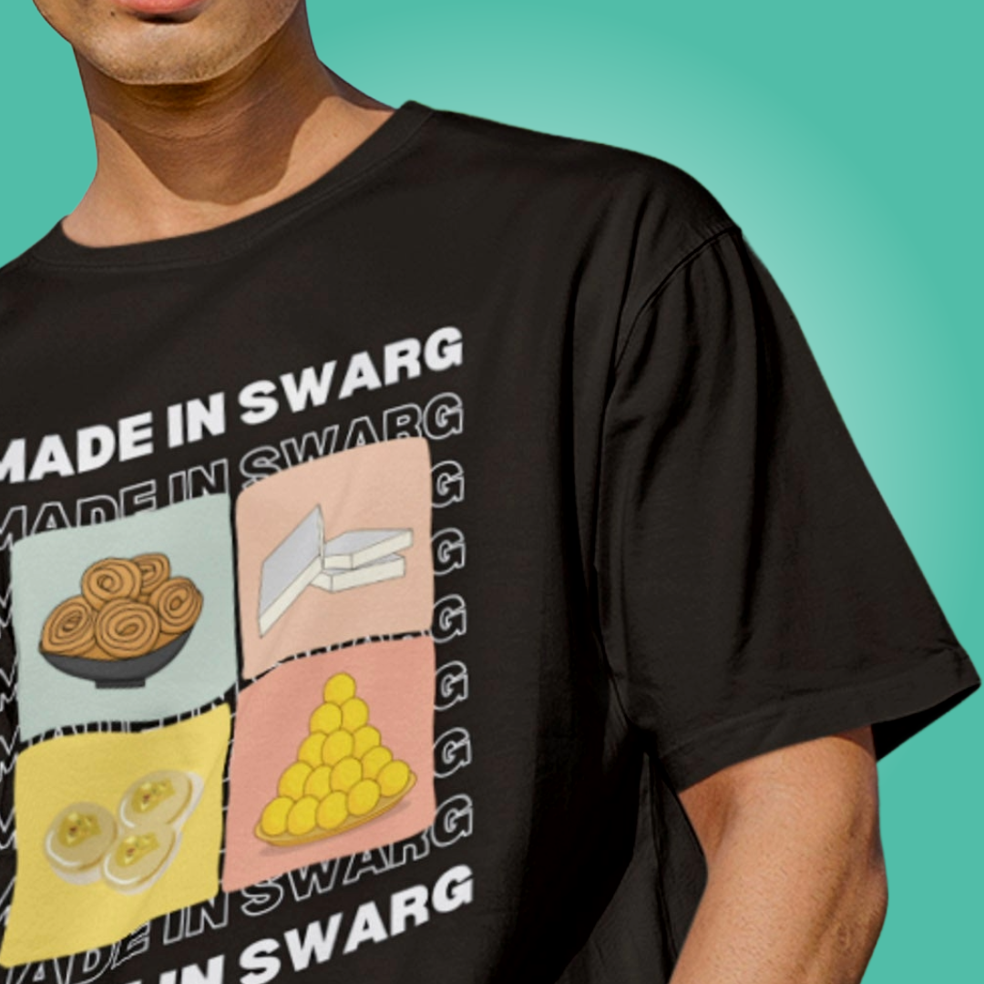 Made in Swarg - Oversized Tee | Unisex Fit