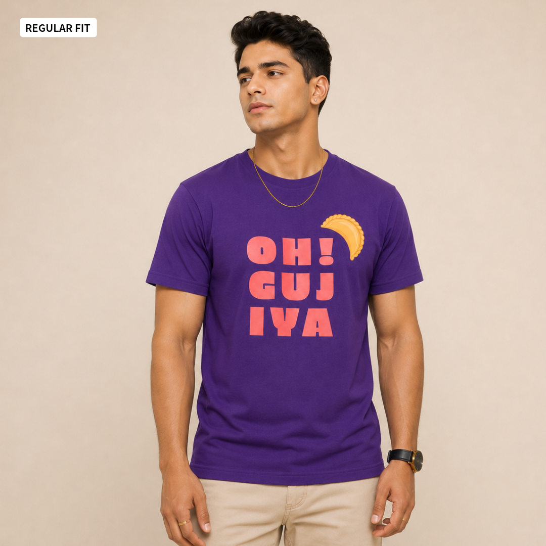 Oh! Gujiya - Round Neck Tee | Unisex Fit