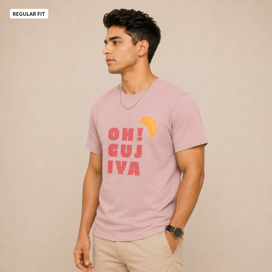 Oh! Gujiya - Round Neck Tee | Unisex Fit