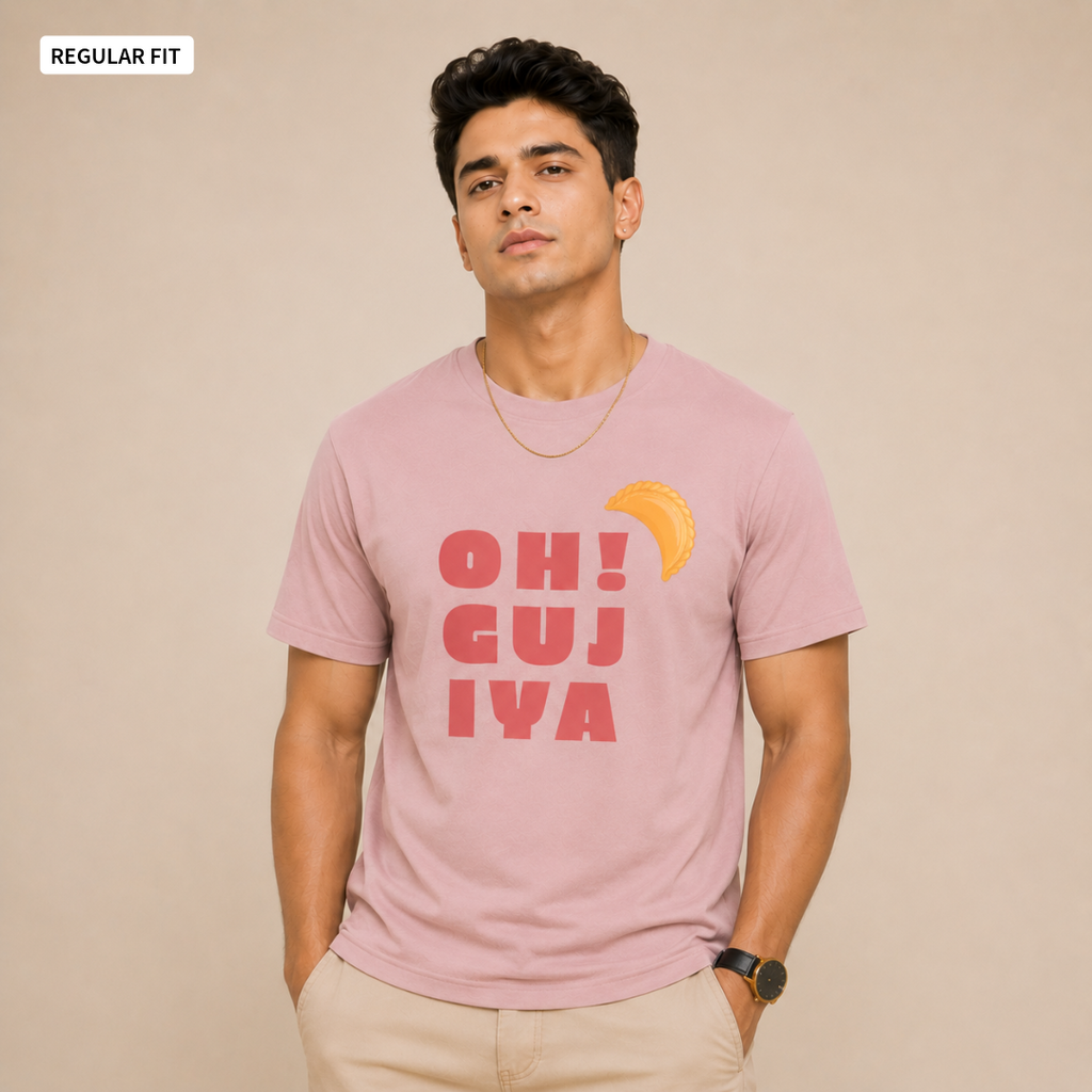 Oh! Gujiya - Round Neck Tee | Unisex Fit