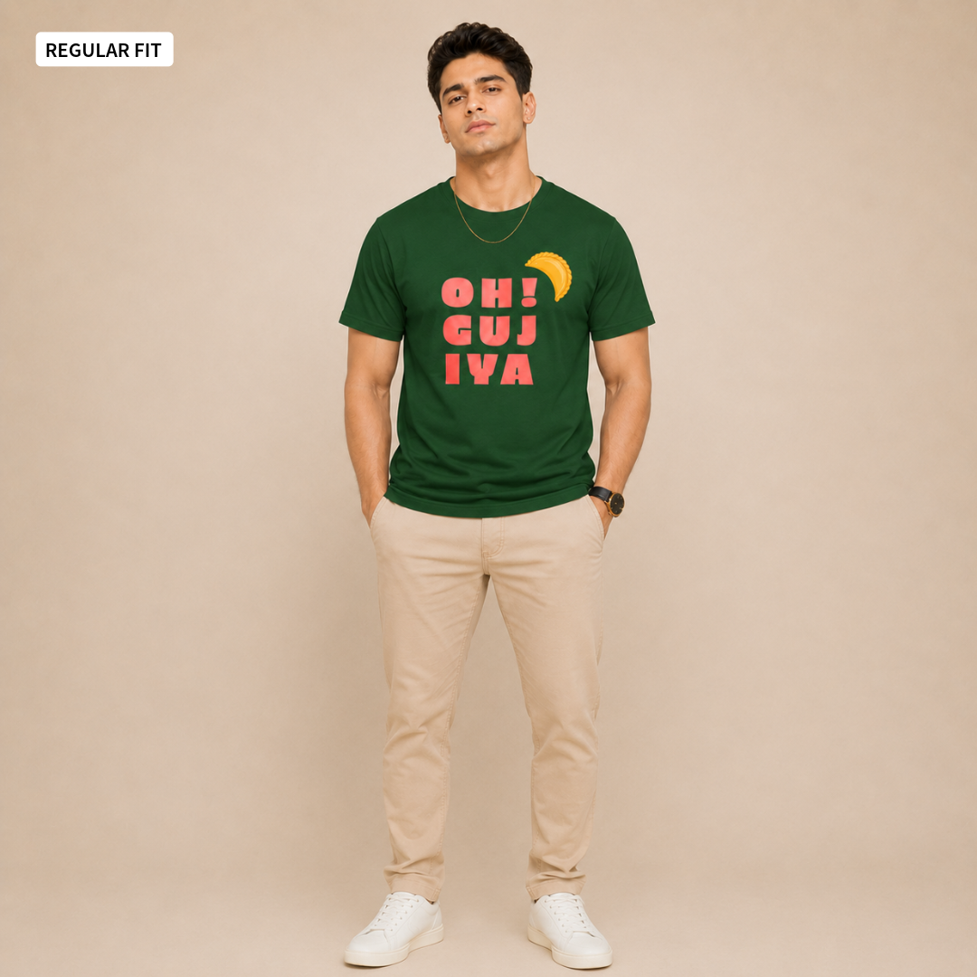 Oh! Gujiya - Round Neck Tee | Unisex Fit
