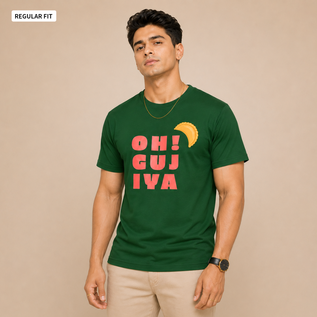 Oh! Gujiya - Round Neck Tee | Unisex Fit