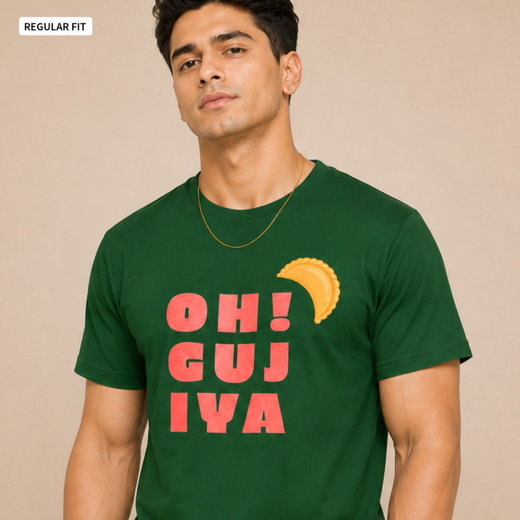 Oh! Gujiya - Round Neck Tee | Unisex Fit