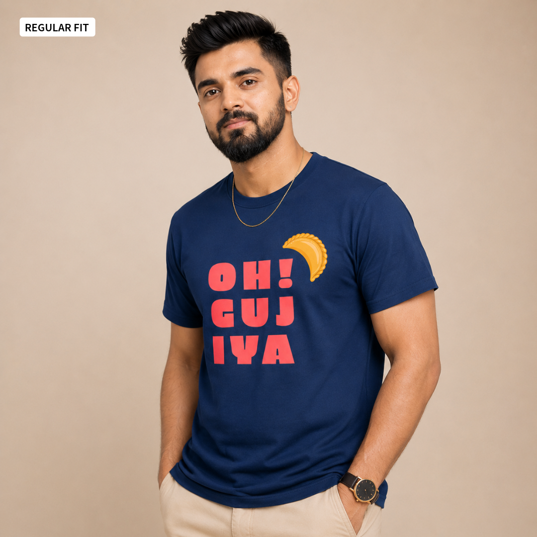 Oh! Gujiya - Round Neck Tee | Unisex Fit