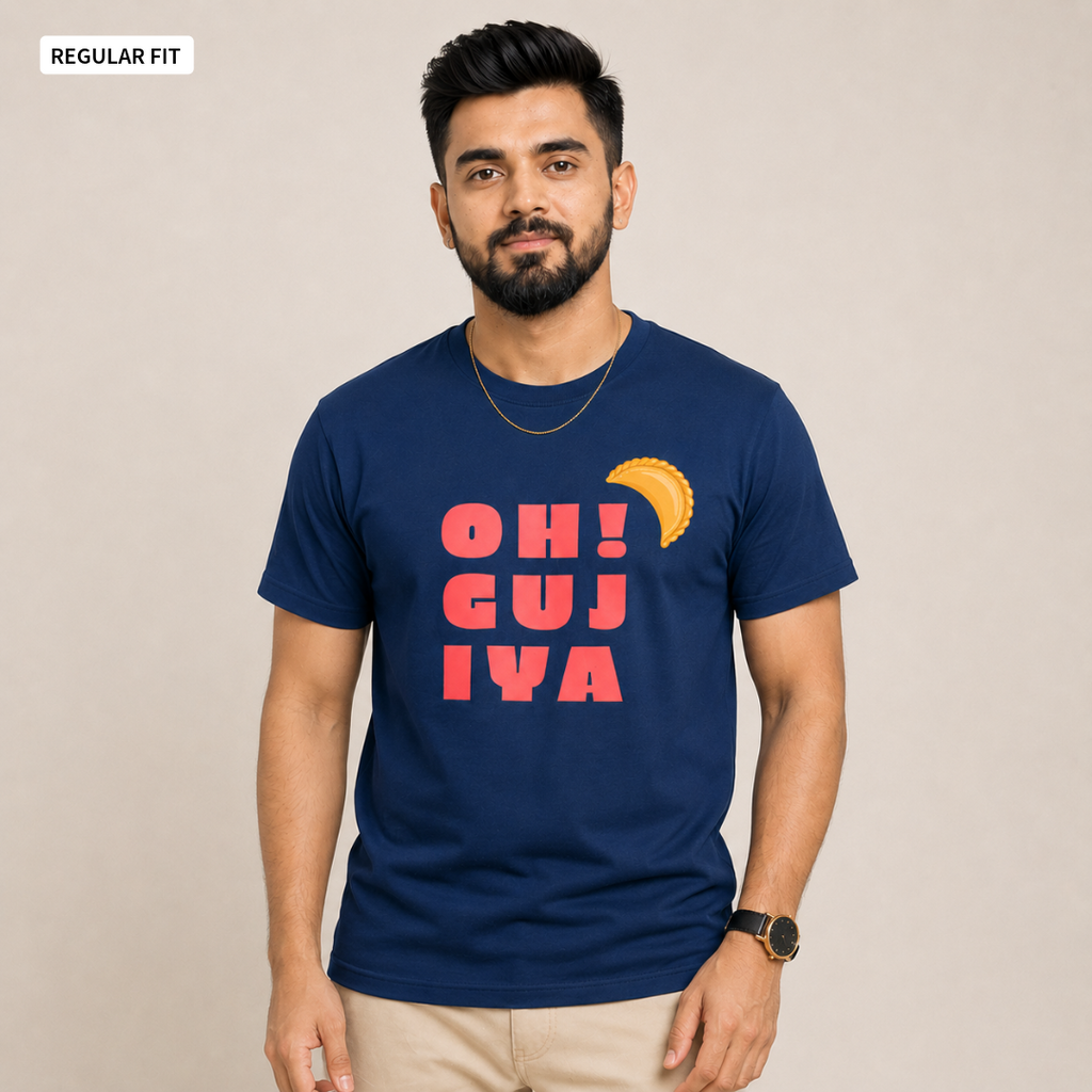 Oh! Gujiya - Round Neck Tee | Unisex Fit