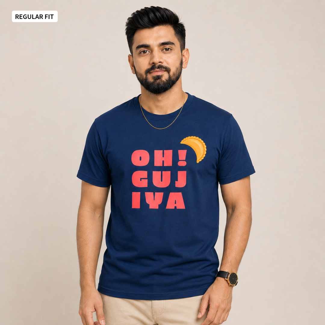 Oh! Gujiya - Round Neck Tee | Unisex Fit