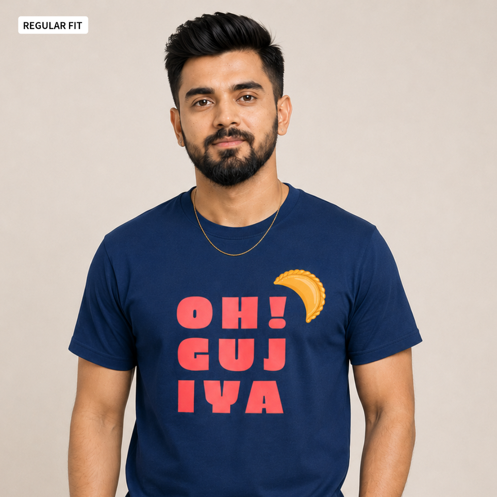 Oh! Gujiya - Round Neck Tee | Unisex Fit
