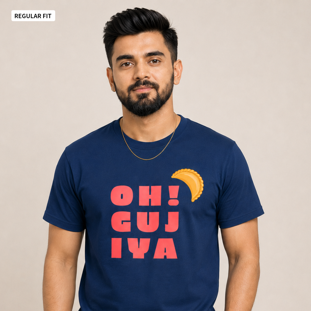Oh! Gujiya - Round Neck Tee | Unisex Fit