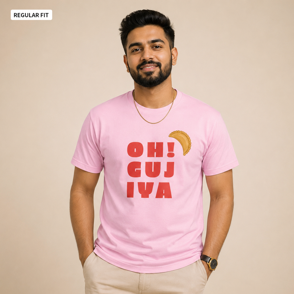 Oh! Gujiya - Round Neck Tee | Unisex Fit