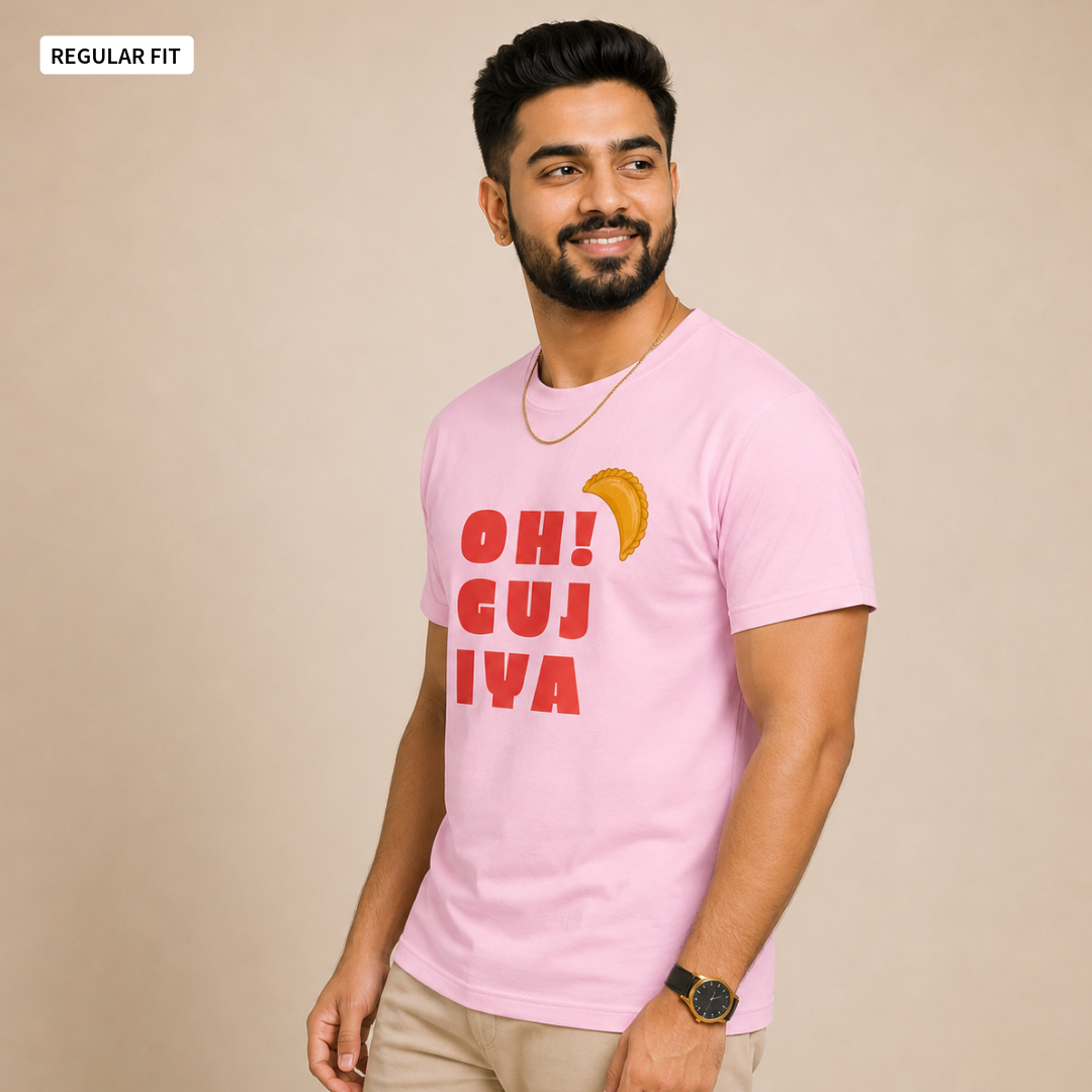 Oh! Gujiya - Round Neck Tee | Unisex Fit