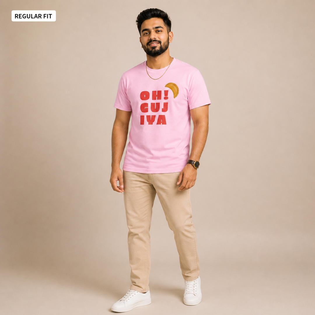 Oh! Gujiya - Round Neck Tee | Unisex Fit