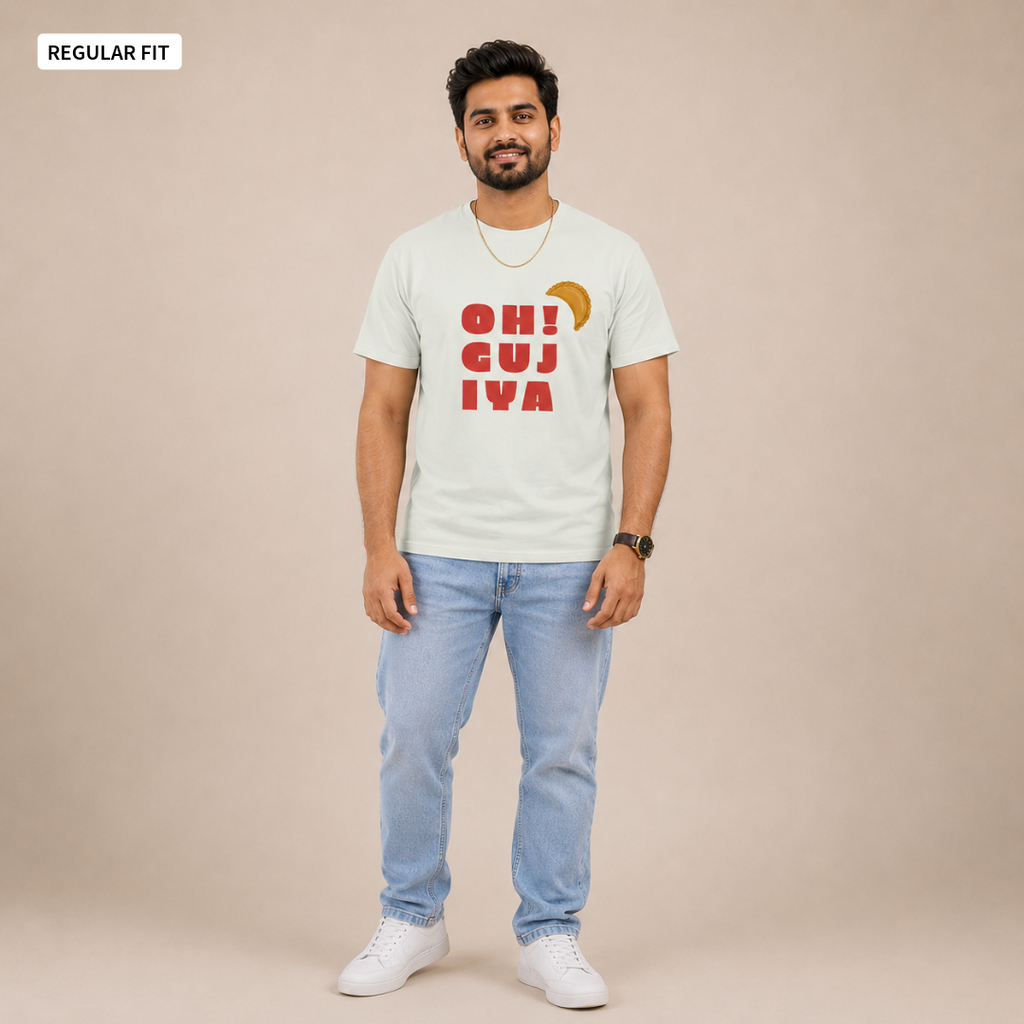 Oh! Gujiya - Round Neck Tee | Unisex Fit