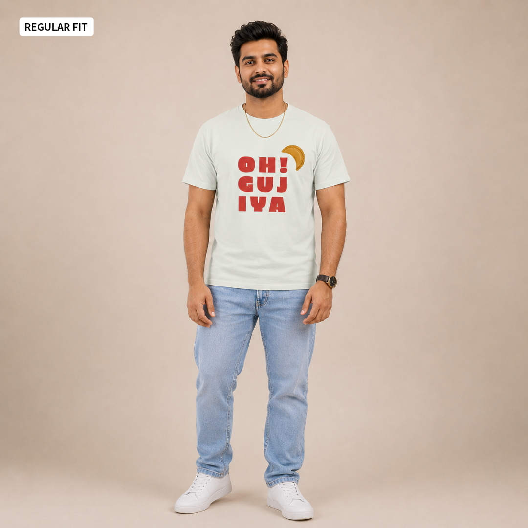 Oh! Gujiya - Round Neck Tee | Unisex Fit