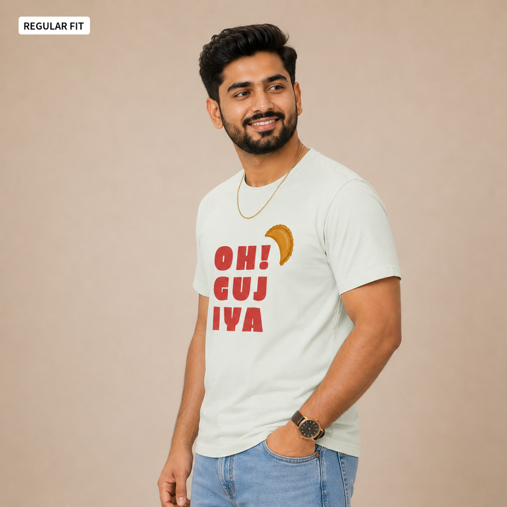 Oh! Gujiya - Round Neck Tee | Unisex Fit