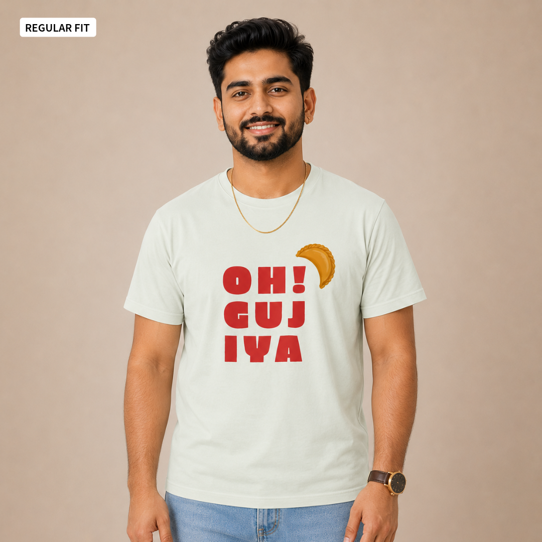 Oh! Gujiya - Round Neck Tee | Unisex Fit