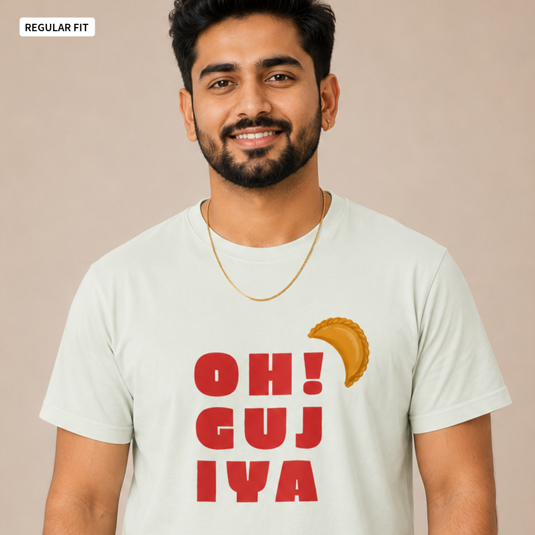 Oh! Gujiya - Round Neck Tee | Unisex Fit